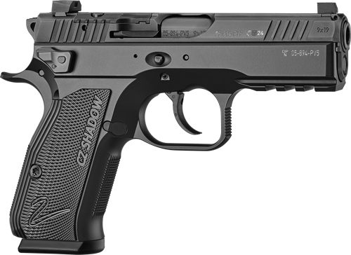 Cz USA 91244 Shadow 2 Carry 9mm Luger 15+1 4in Black Steel Barrel, Serrated view 6