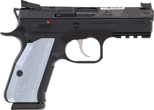 CZ USA 91252 Shadow 2 Compact 9mm Luger 15+1, 4in Black Steel Barrel, Nitri view 5