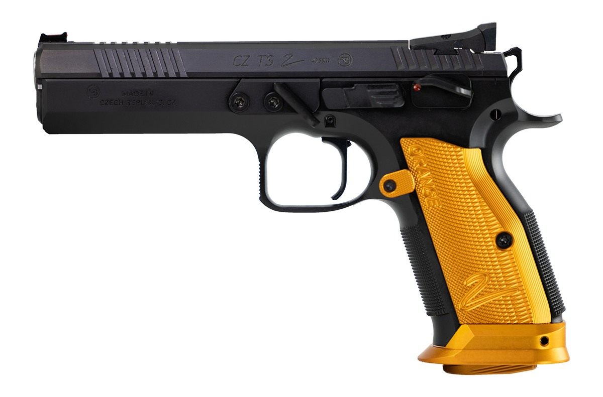 CZ USA 91265 TS2 40 S W 17+1 5.20in Black Bull Barrel, Slide, Polycoat Oran view 2