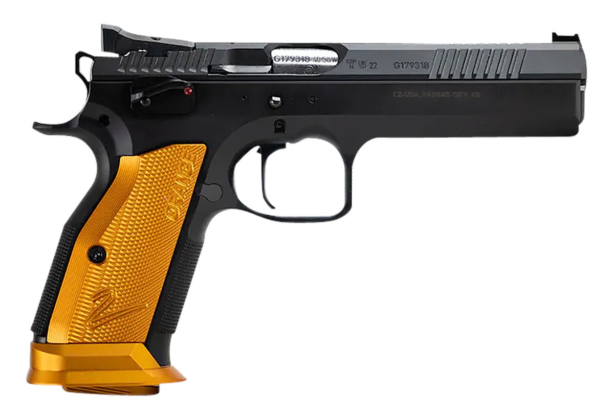 CZ USA 91266 TS 2 9mm Luger 20+1 5.28in Stainless Bull Barrel, Black Serrat