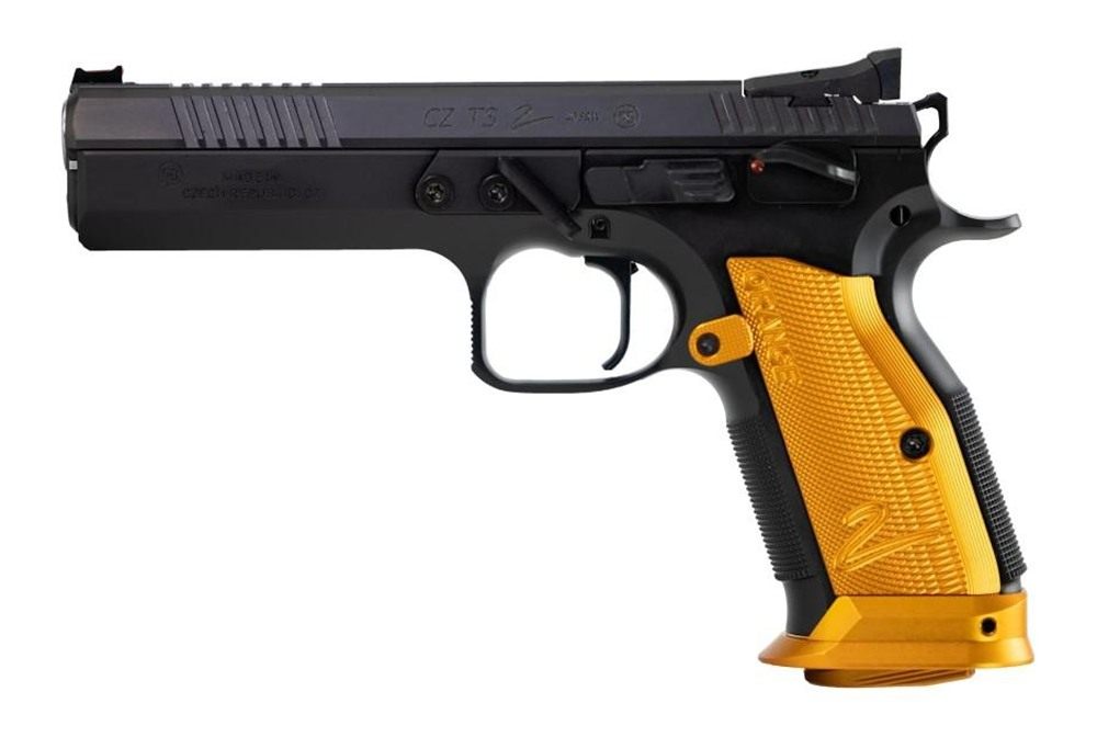 CZ USA 91266 TS 2 9mm Luger 20+1 5.28in Stainless Bull Barrel, Black Serrat view 2