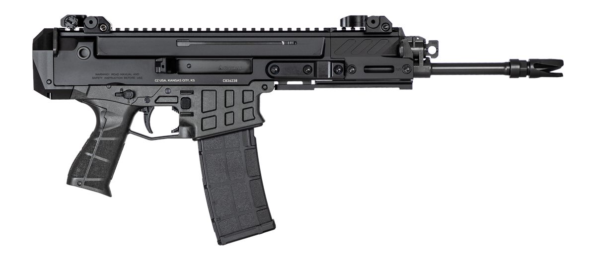 CZ USA 91461 Bren 2 MS 7.62x39mm 30+1 11.14in Black Steel Barrel, Aluminum