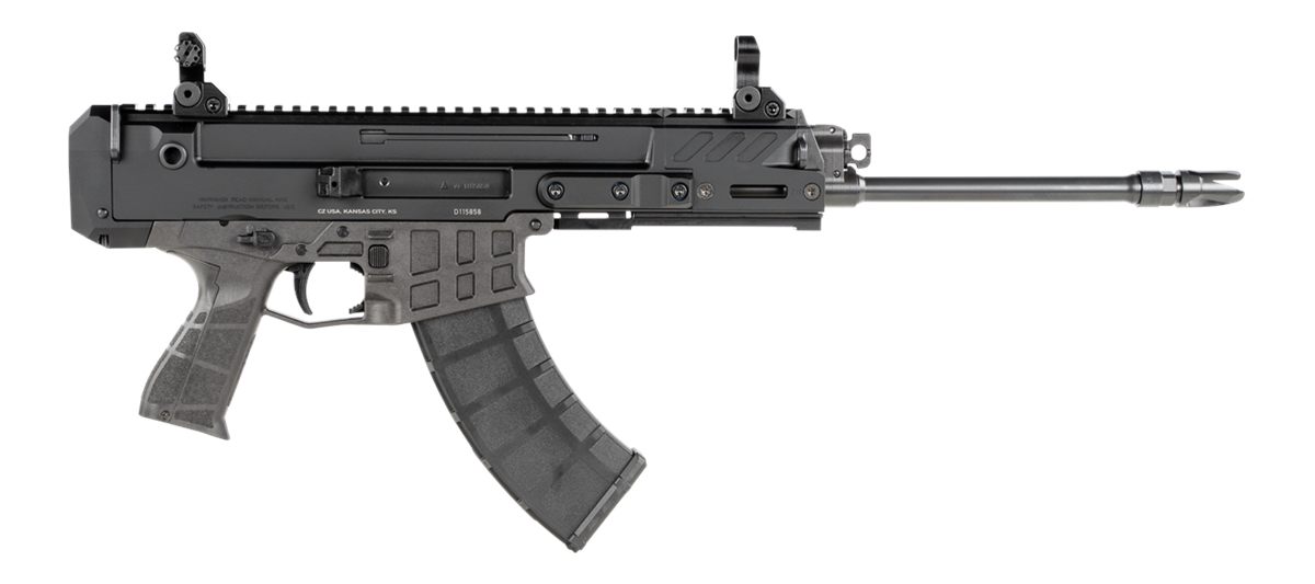CZ USA 91462 Bren 2 MS 7.62x39mm 30+1 14.17in Black Steel Barrel, Aluminum