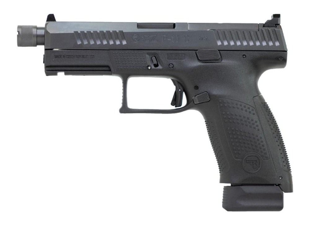 CZ USA 91513 P-10 C Compact 9mm Luger 17+1 4.02in Black Threaded Barrel, Ni view 2