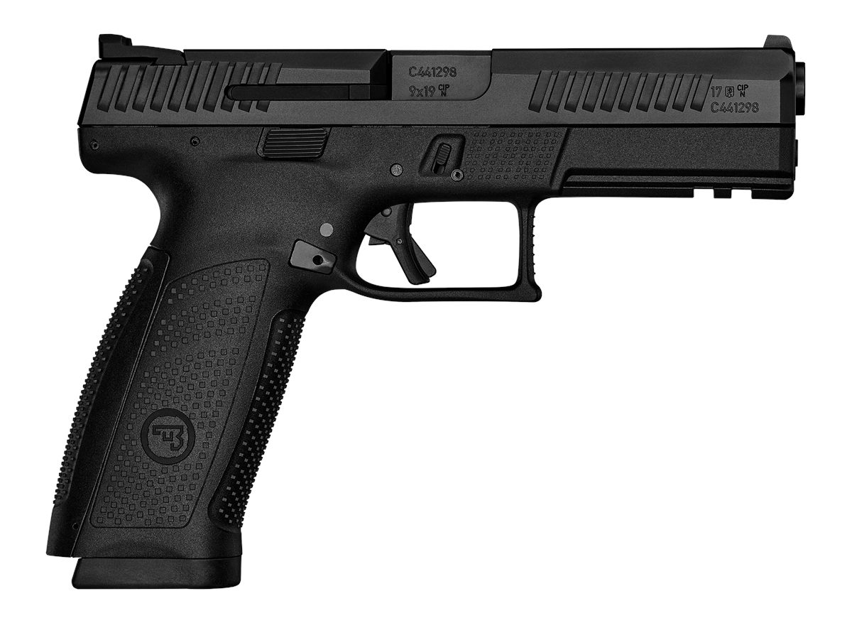 CZ USA 91540 P-10 F 9mm Luger 19+1 4.50in Black Steel Barrel, Nitride Serra