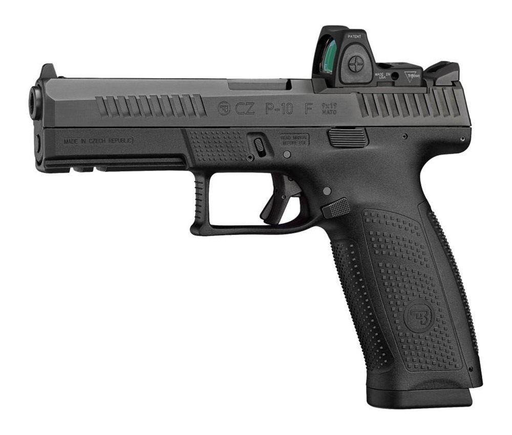 CZ USA 91550 P-10 F 9mm Luger 19+1 5.10in Black Steel Barrel, Nitride Optic