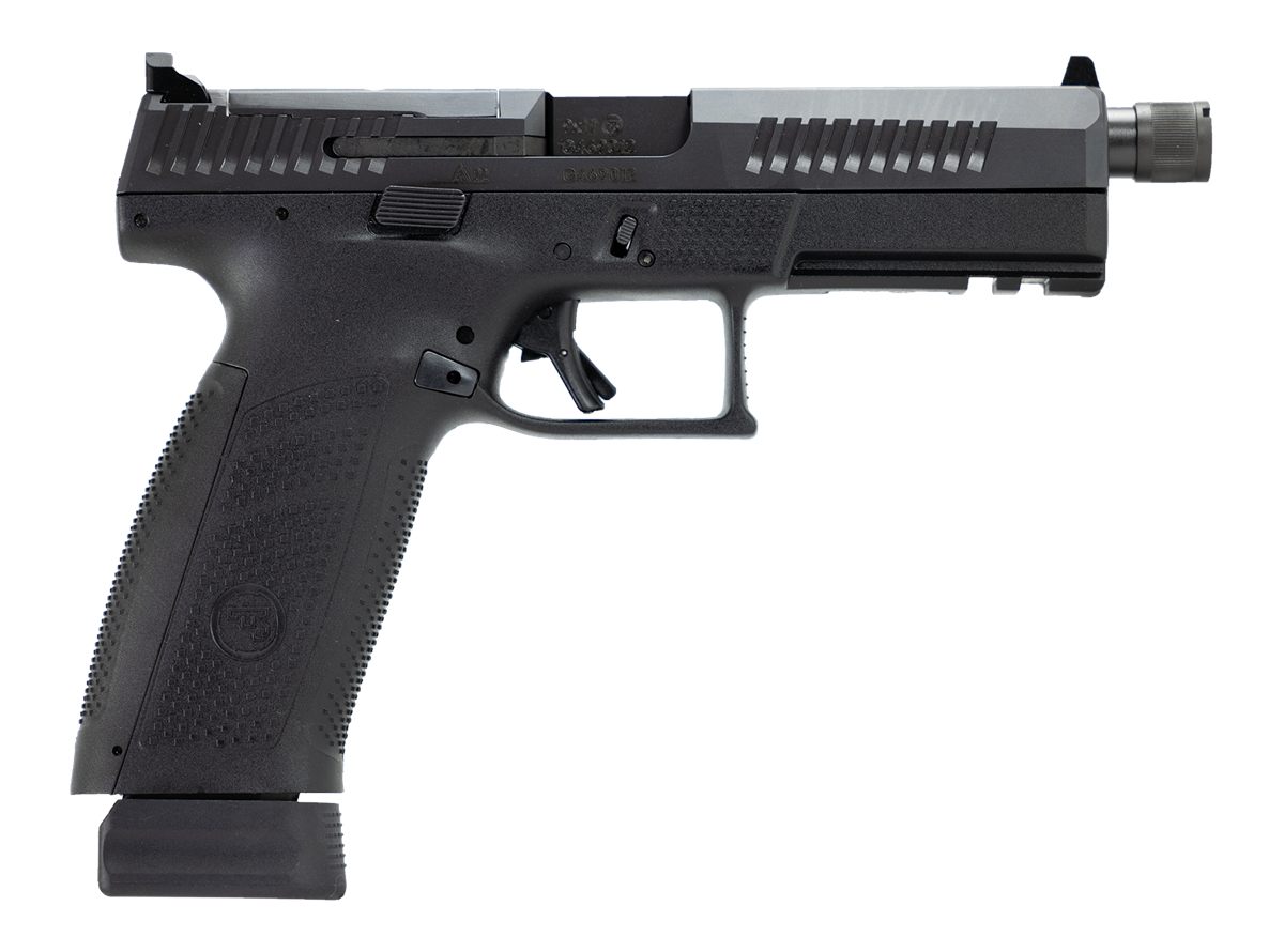 CZ USA 91556 P-10 F 9mm Luger 21+1 5.10in Black Threaded Barrel, Nitride St