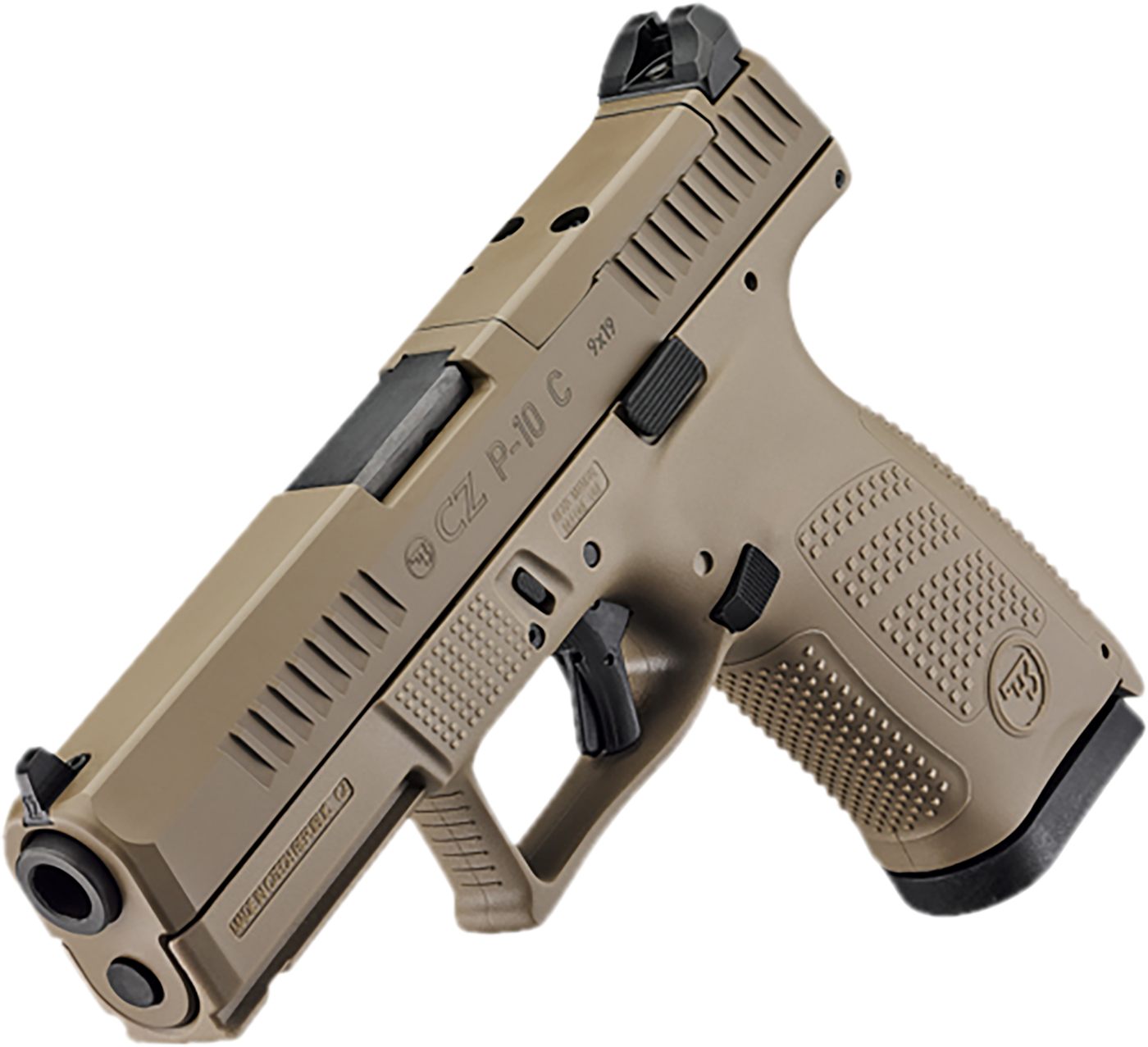 CZ USA 91577 P-10 C Compact 9mm Luger 15+1 4.02in Black Stainless Steel Bar