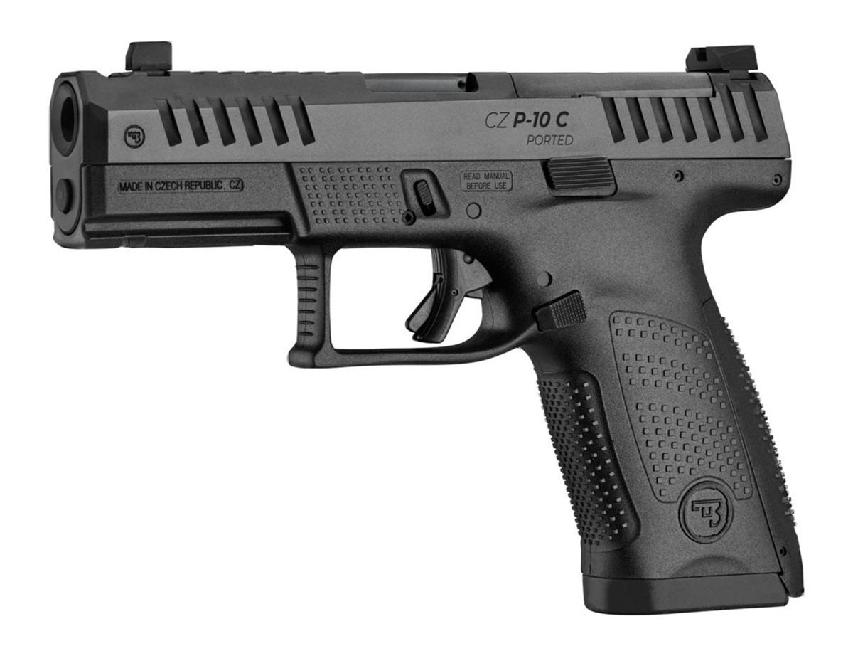 CZ USA 91578 P-10 C 9mm Luger 15+1 4in Ported Barrel, Optic Ready/Serrated view 4