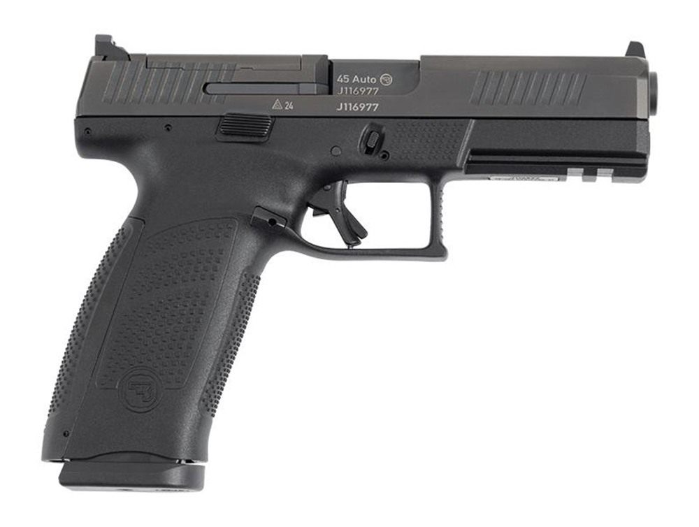 CZ USA 91591 P-10 F Full Size 45 ACP 13+1 4.50in Black Steel Barrel, Optic view 3