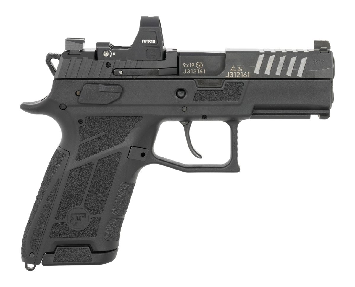 CZ USA 91604 P-09 C Nocturne Compact 9mm Luger 15+1 3.75in Black Steel Serr