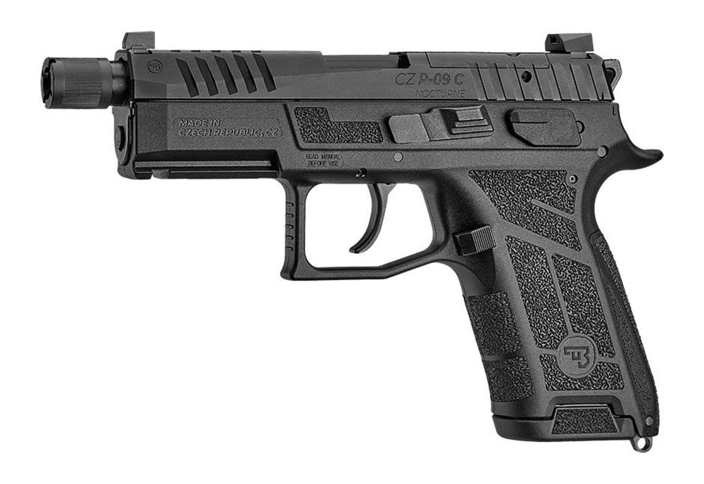 CZ USA P-09 C Nocturne Suppressor Ready OR Handgun 9mm Luger 17rd Magazines view 2