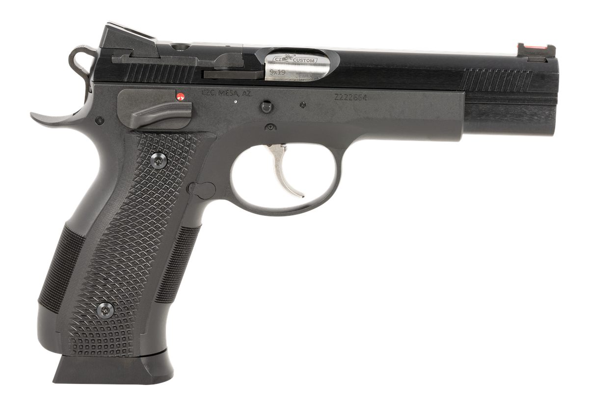 CZ USA 91732 A01-SD 9mm Luger 19+1 4.93in Blued Match Grade Bull Barrel, Op