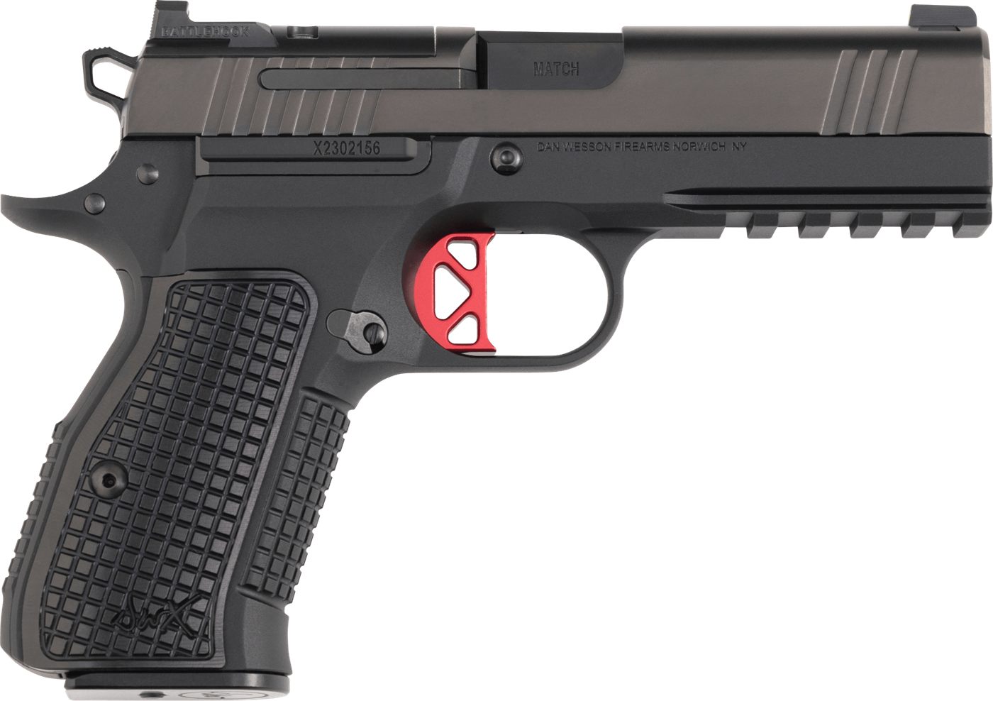 Dan Wesson 92113 DWX Compact 9mm Luger 10+1 4.95in Black Match Grade Barrel view 2