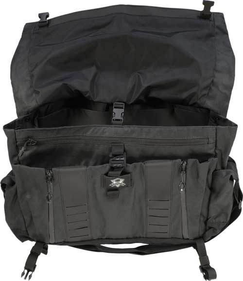 GREY GHOST GEAR WANDERER BAG 2.0 WAXED CANVAS BLACK