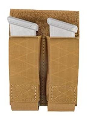 Grey Ghost Gear Double Pistol Magna Pouch - Laminate Coyote Brown