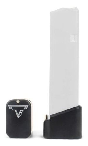 Taran Tactical TI Base Pad For Glock 9/40 Competition +3/4 Black view 2
