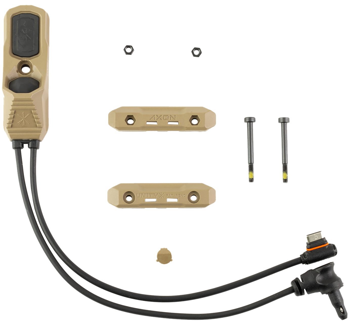 Unity Tactical AXNUCI7F Axon Flat Dark Earth USB-C Crane Laser