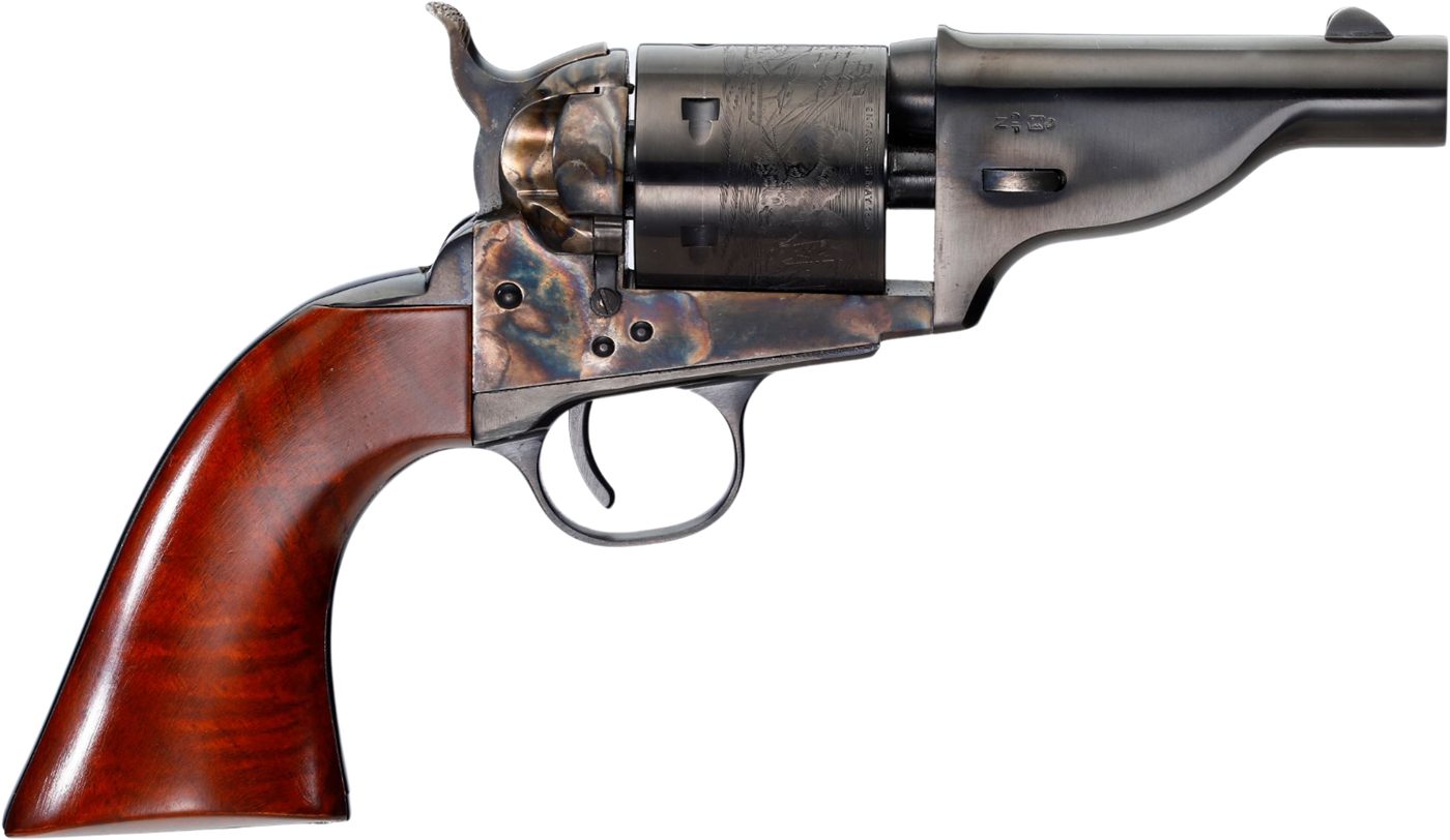 Taylors Company 550958 Uberti Hickok Open-Top 38 Special 6 Shot 3.50in Blue