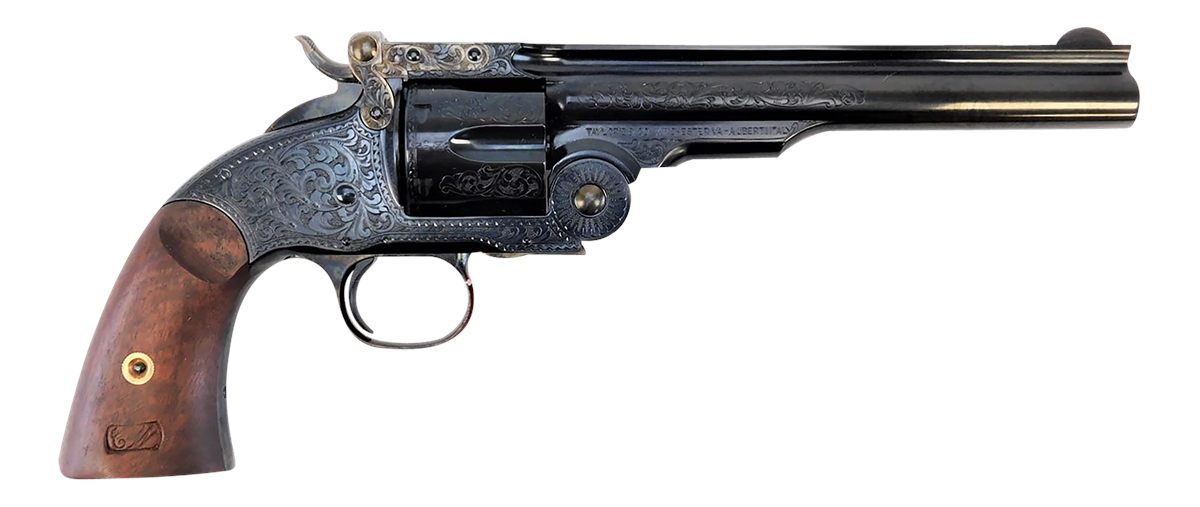 Taylors AND Company 550644 Top Break Schofield 45 Colt (LC) 6rd 7in Blued E