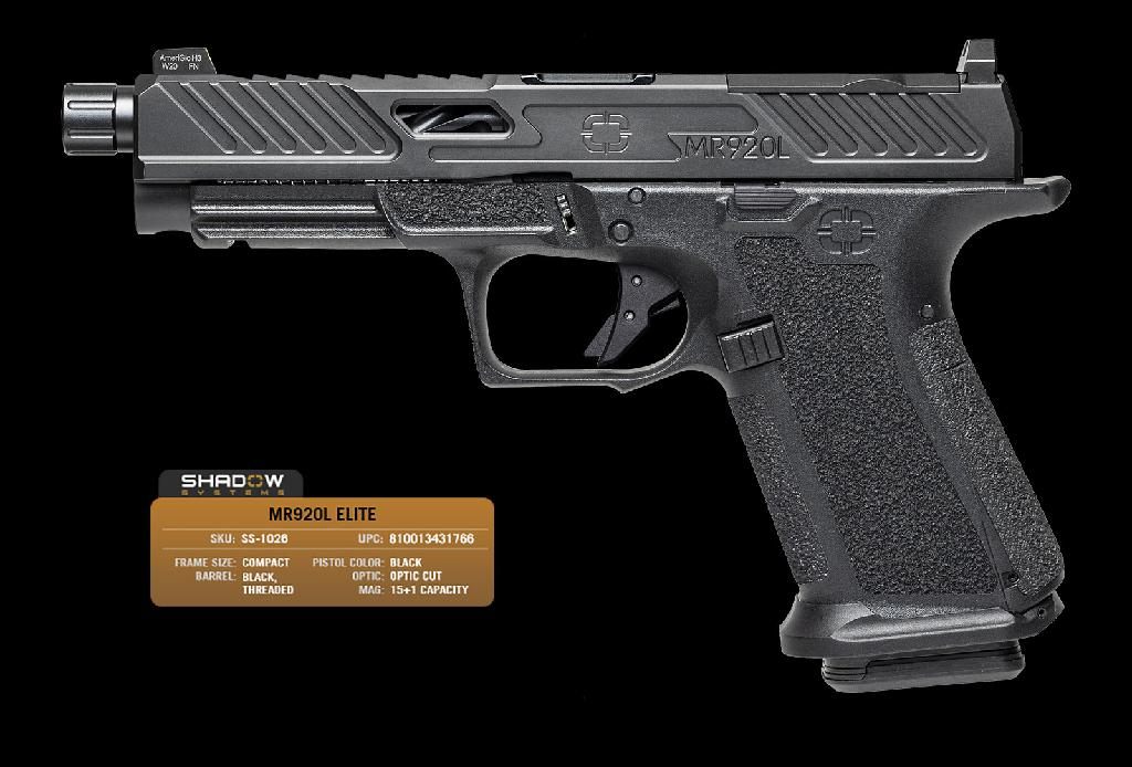Shadow Systems S/Systems MR920L Elite Pistol 9MM-4.5inBL Optic Slide/Thrd B
