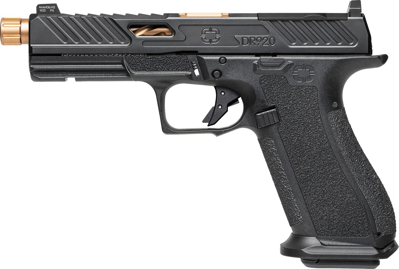 Shadow Systems DR920 Optic Elite Slide Handgun 9mm Luger 17rd Magazine 5in