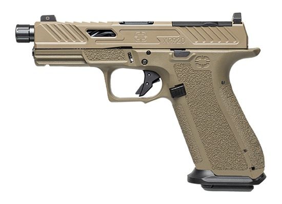 Shadow Systems S/Systems XR920 Elite Pistol 9MM-4in FDE Optic Slide/Thrd Bl view 2