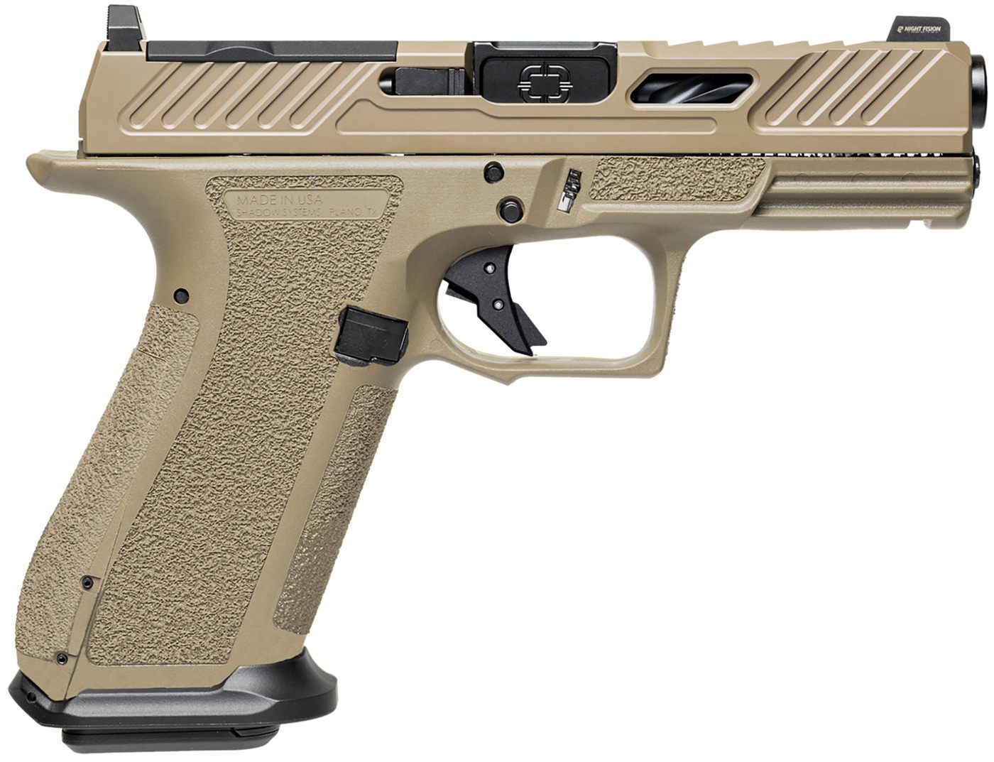 Shadow Systems S/Systems XR920 Elite Pistol 9MM-4in FDE Optic Slide/Black B