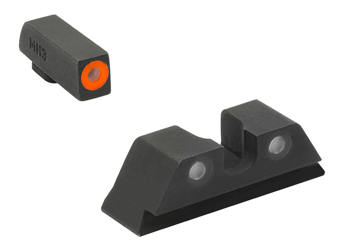 Meprolight USA 402243131 Hyper-Bright Sight Set Green Tritium Orange Outlin