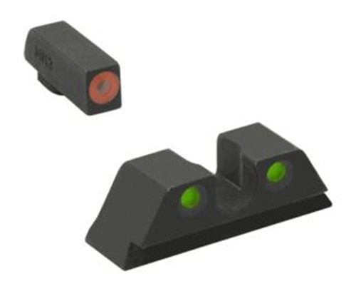 Meprolight Sights ML41766 Hyper-Bright Orange Ring Front/Green Rear for S W