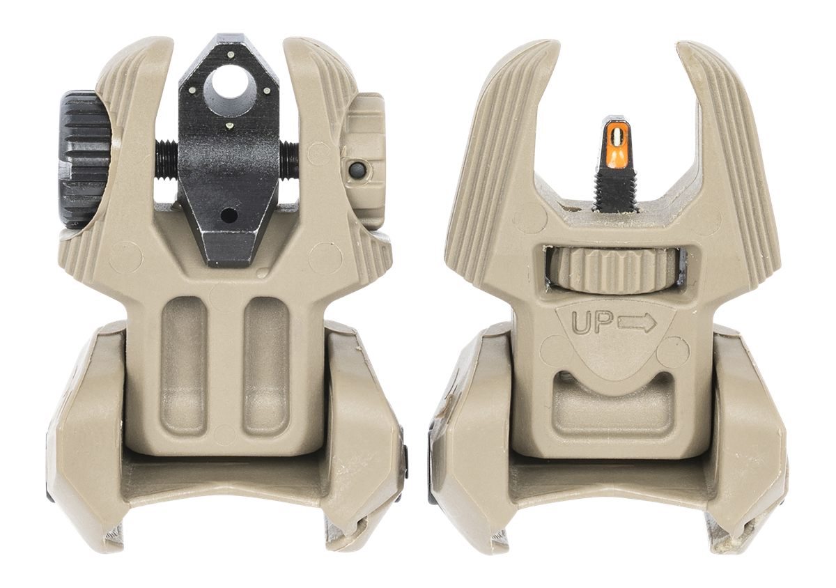 Meprolight Frbs - Self Illuminated Flip Polymer Desert Back-up Rifle Sights
