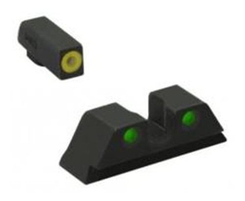 Meprolight Sights ML41231 Hyper-Bright Yellow Ring Front/Green Rear for Kim