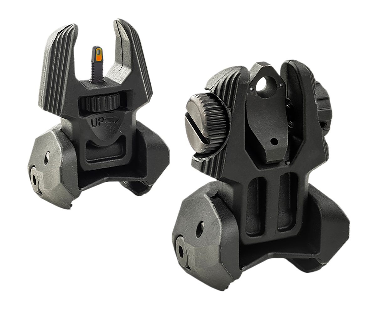 Meprolight USA 403220 Frbs Sight Set Black AR-15 Flip Up Orange Tritium Fro