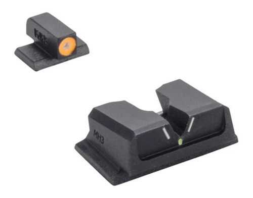 Meprolight Sights Hyper Bright Fixed Pistol Set for S W M P Full Size Compa