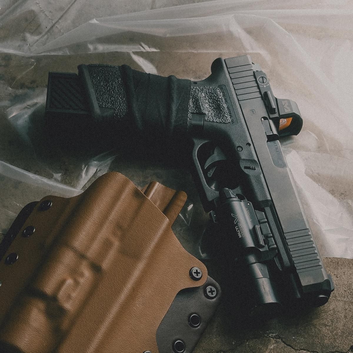 Meprolight Pistol Optic MPO-DF Open Emitter Sight with RMR 3.5 MOA Dot Shak