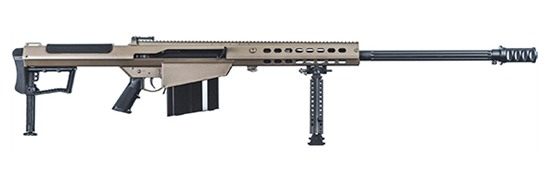 Barrett 18065 M107A1 50 BMG 29in 10+1 Flat Dark Earth Cerakote Fixed with S view 3