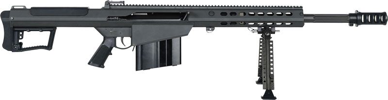 Barrett 18062 M107A1 50 BMG 20in 10+1 Black Cerakote Fixed w/Sorbothane Rec view 3