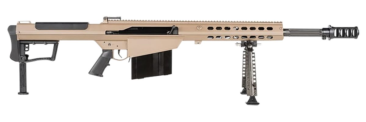 Barrett 18066 M107A1 50 BMG 20in 10+1 Flat Dark Earth Cerakote Fixed with S