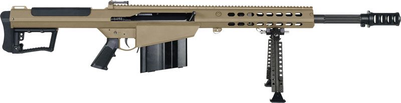 Barrett 18066 M107A1 50 BMG 20in 10+1 Flat Dark Earth Cerakote Fixed with S view 3