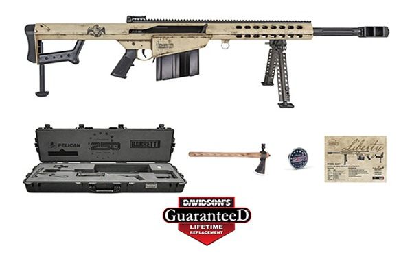 Barrett 20152 M82A1 America 250 50 BMG 10+1 Black Fluted Barrel, Steel Rece view 4