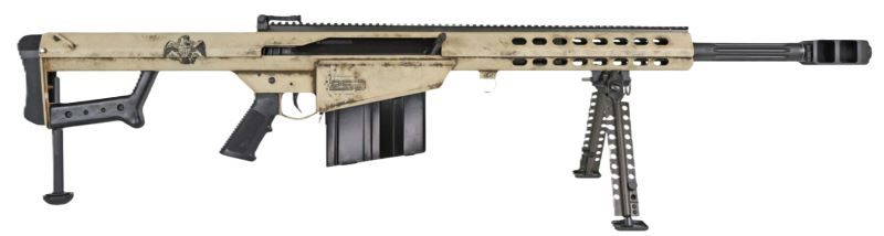 Barrett 20152 M82A1 America 250 50 BMG 10+1 Black Fluted Barrel, Steel Rece view 6