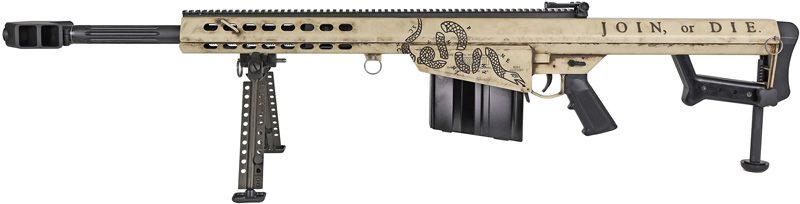 Barrett 20152 M82A1 America 250 50 BMG 10+1 Black Fluted Barrel, Steel Rece view 7