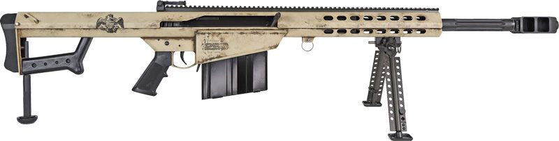 Barrett 20152 M82A1 America 250 50 BMG 10+1 Black Fluted Barrel, Steel Rece view 8