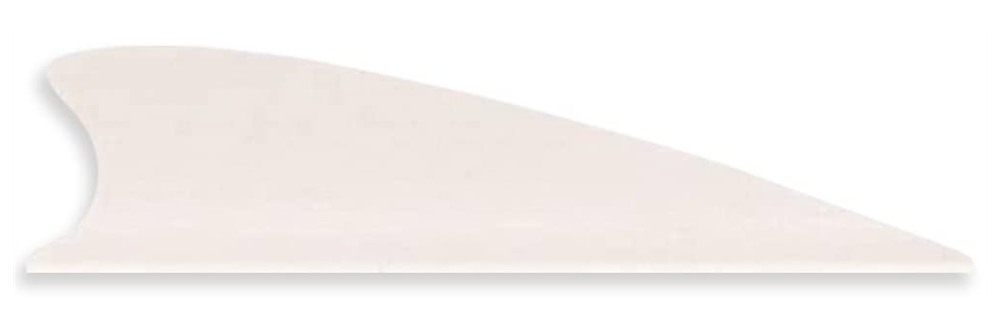 TAC Vanes 2.25in Matrix Shield Cut White Pack of 36, for Archery Bowhunting