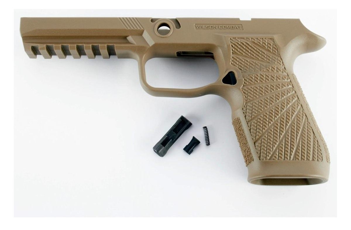 Wilson Combat Grip Module for Sig Sauer P320 Full-Size No Manual Safety Tan view 2