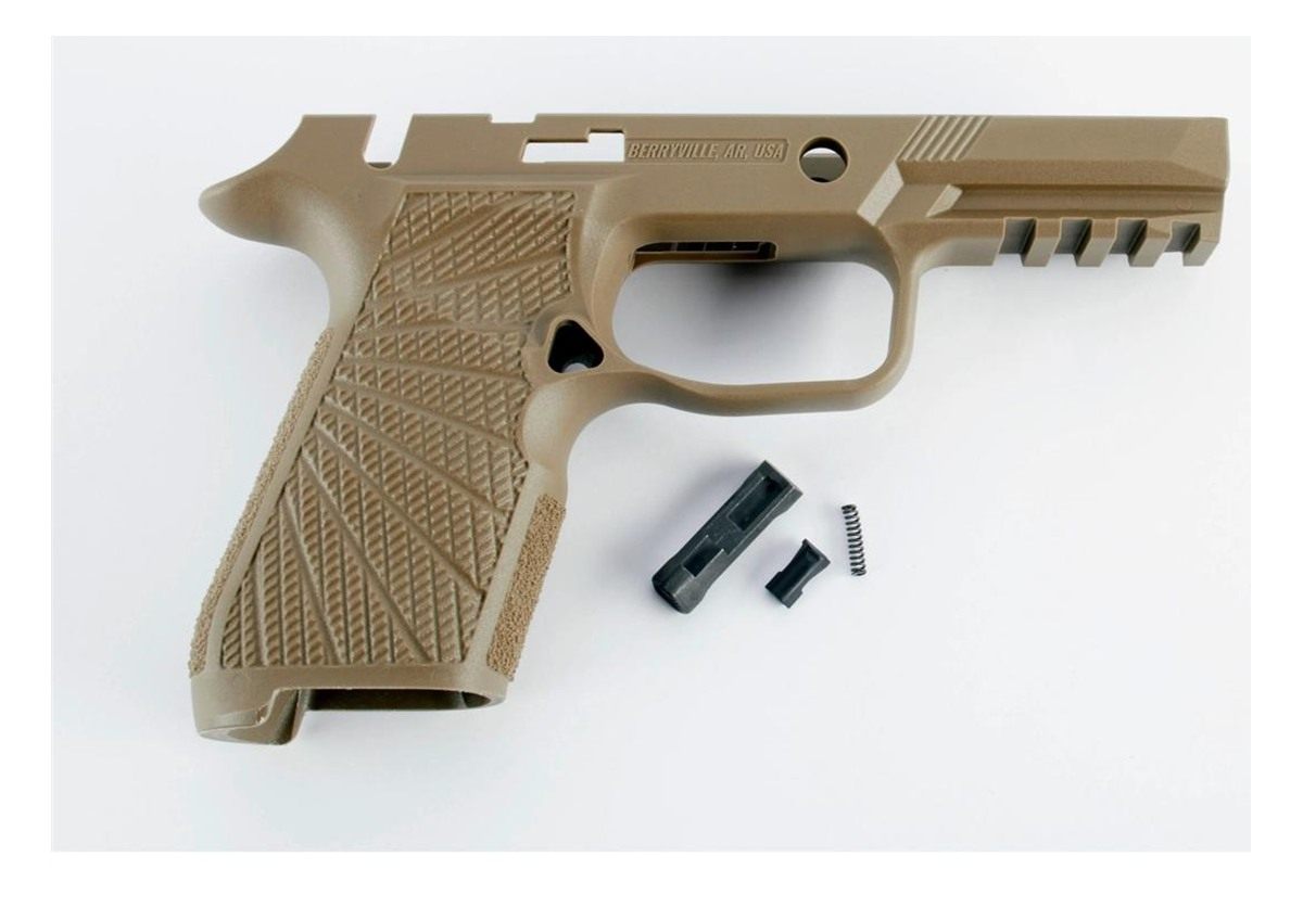 Wilson Combat Grip Module for Sig Sauer P320 Compact Manual Safety Tan view 2