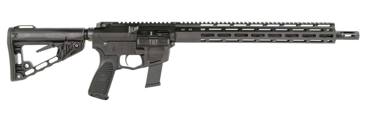 Wilson Combat TRAR9GB91610 AR9G Carbine 9mm Luger 17+1 16in Black Match Gra