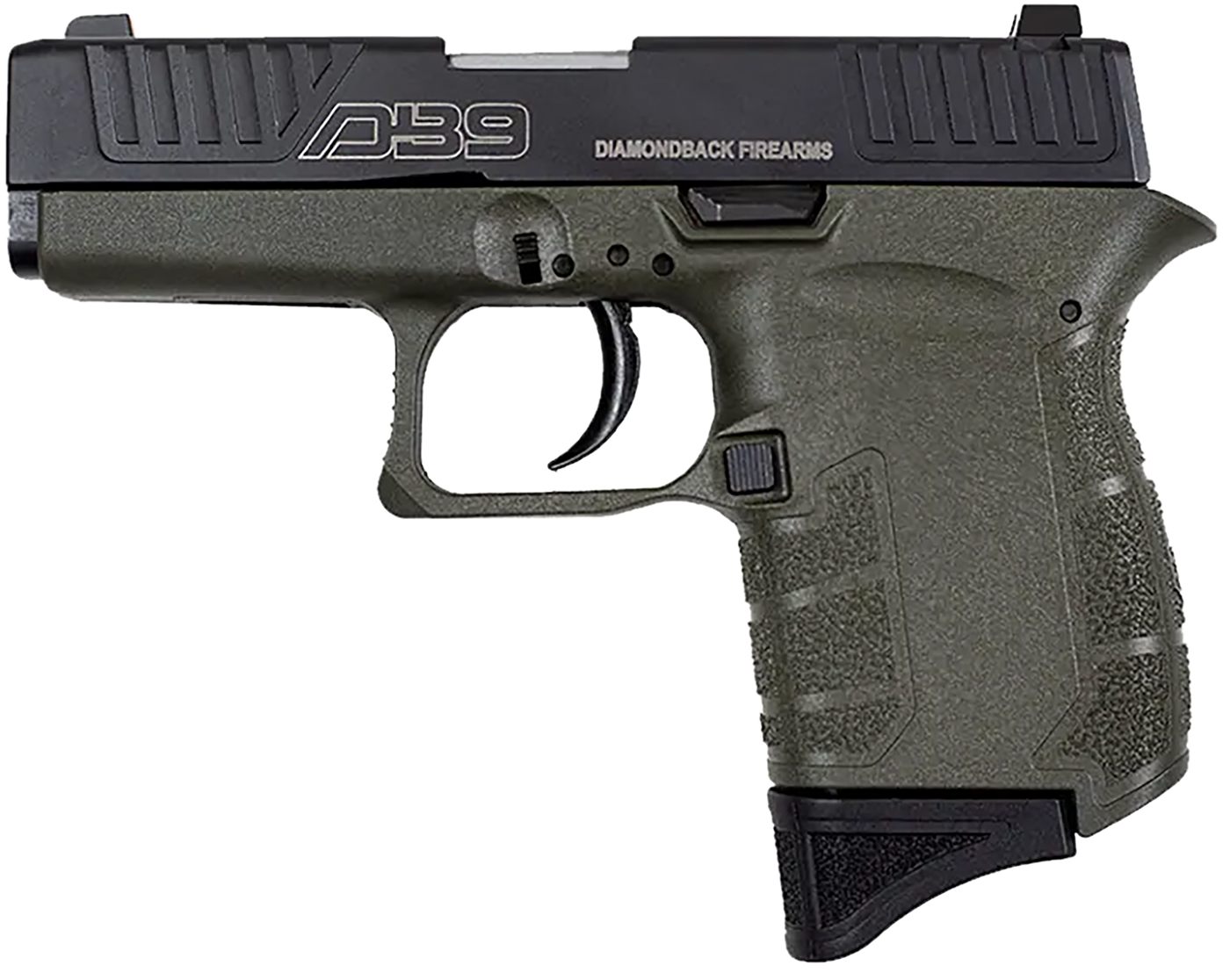 Diamondback Firearms DB0200P101 DB9 Gen4 Micro-Compact 9mm Luger 6+1, 3.10i