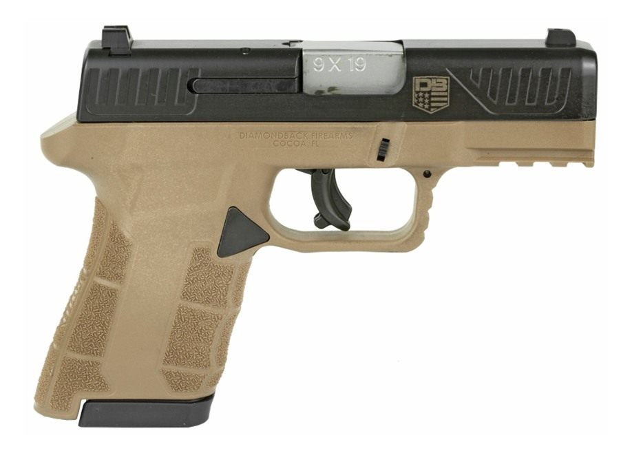 Diamondback Firearms DB0300P061 AM2 Sub-Compact 9mm Luger 17+1, 3.50in Stai view 2