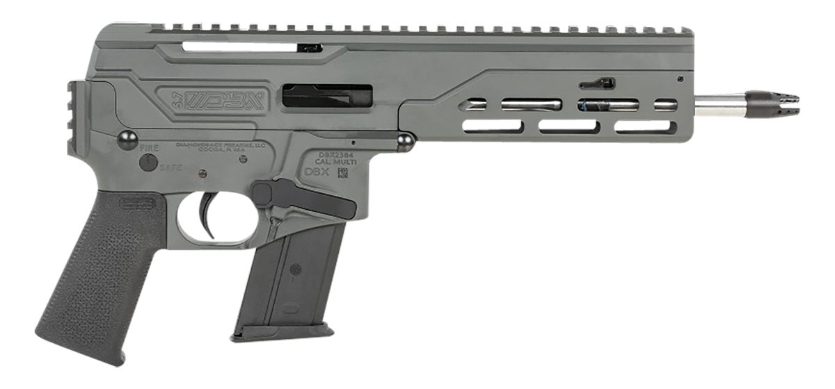 Diamondback Firearms DB1614L051 DBX57 CF 5.7x28mm 8in 20+1 Dark Grey Stainl